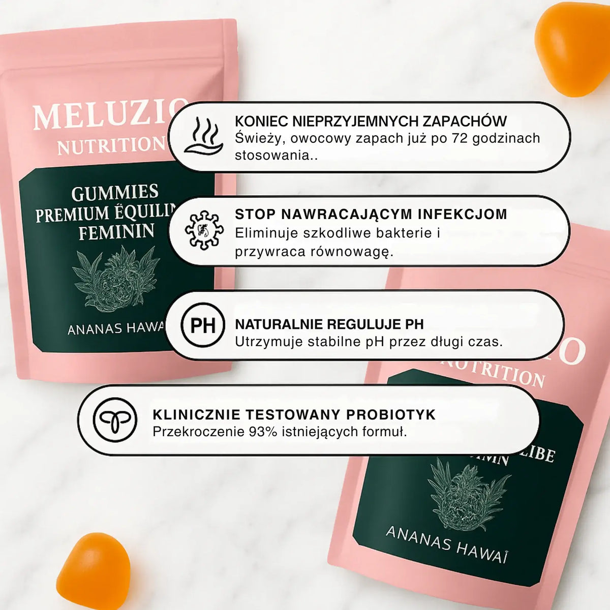 Meluzio Gummies Equilibrio Intimo