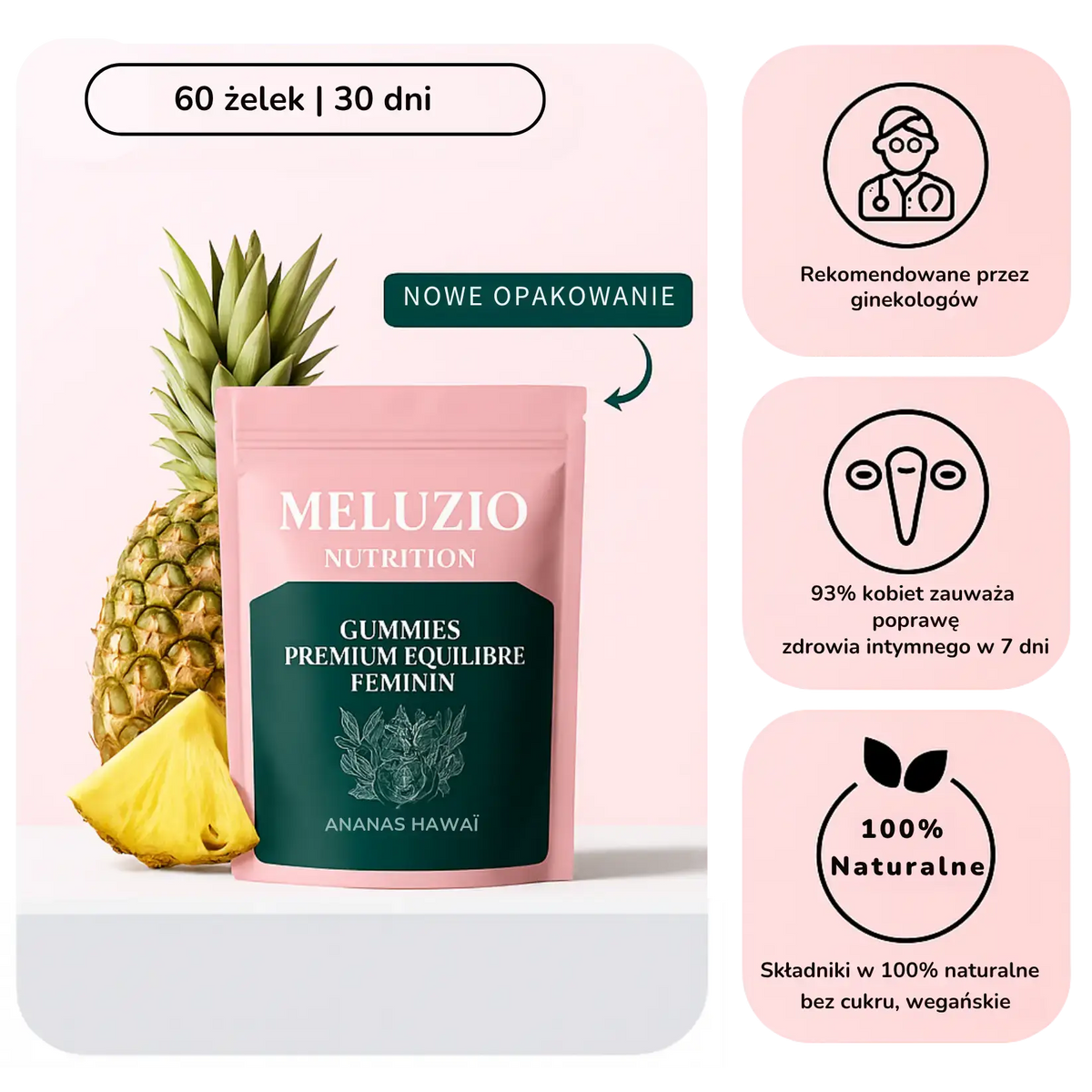Meluzio Gummies Equilibrio Intimo